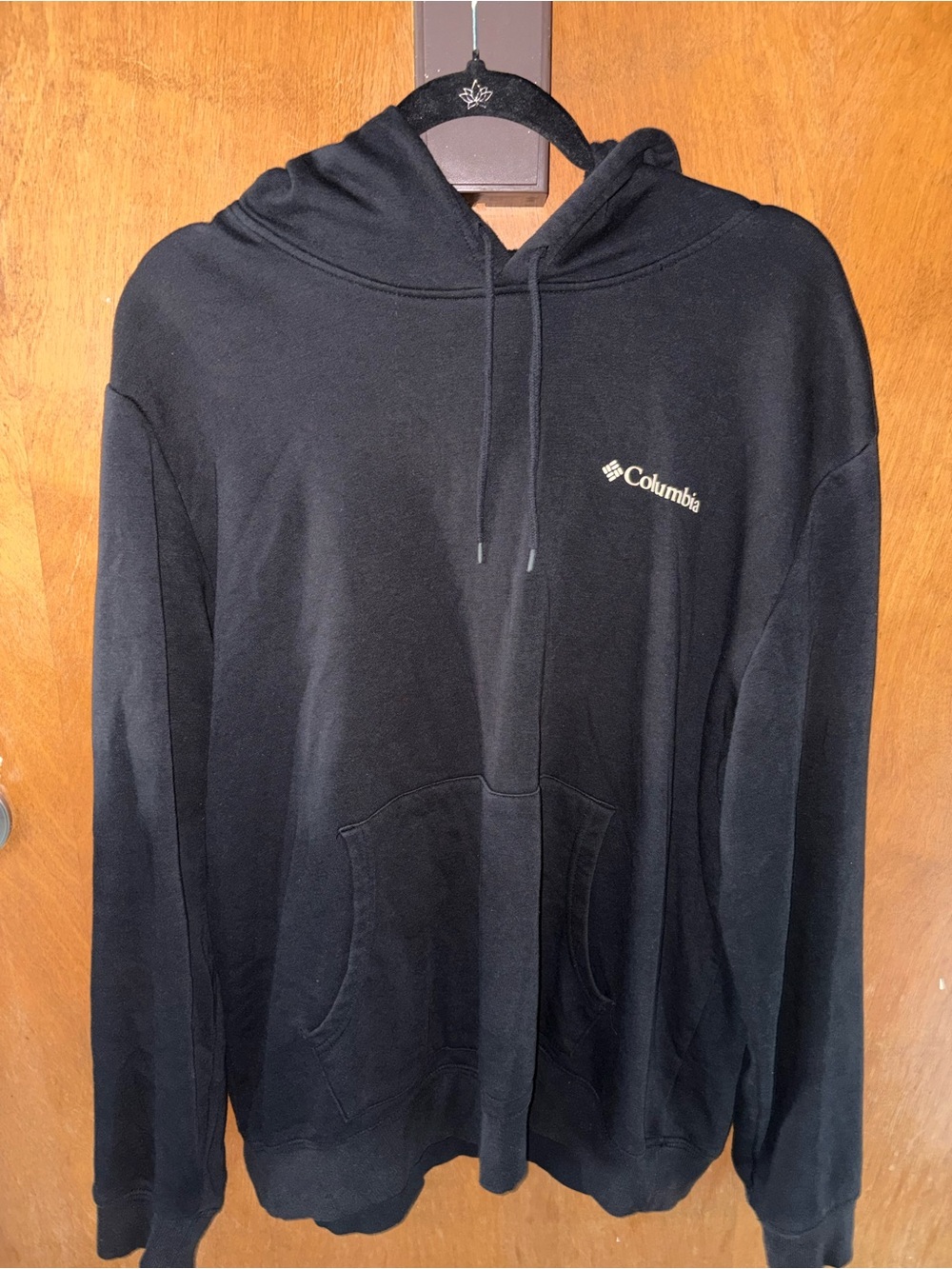 Columbia Black Zip-Up Hooded Sweatshirt